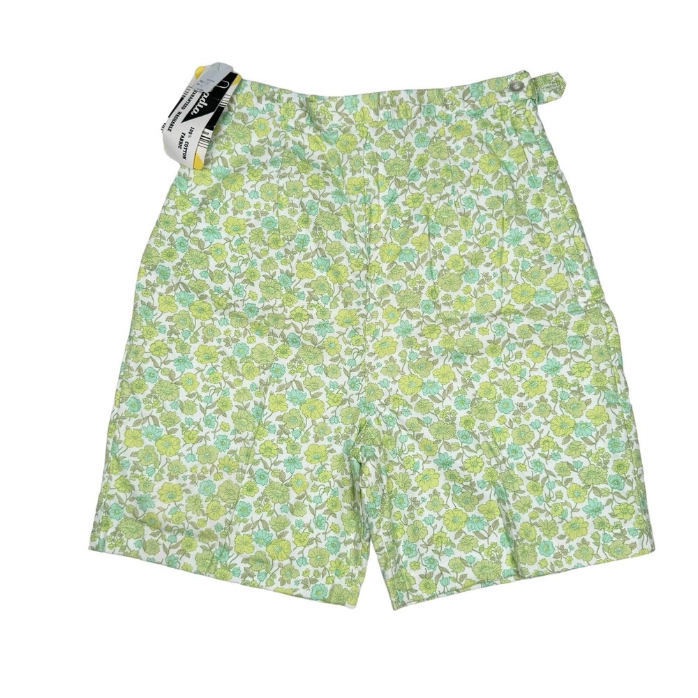 Vintage 60s 70s Acadia Women's Floral Shorts size 10 - NEW w/ TAGS
